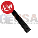 Black rectangular metal bar with three circular holes for sasquatch modular megatree pole holiday light shows
