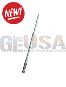 Silver ezmount precision screwdriver with hex tip and textured grip handle 6 inch long for impact drivers