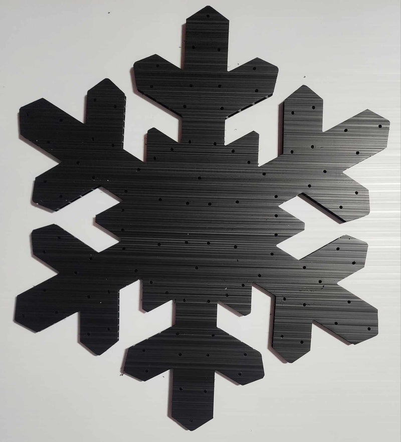 Twinkly 3 Prong Flake - Black - Pixel Props