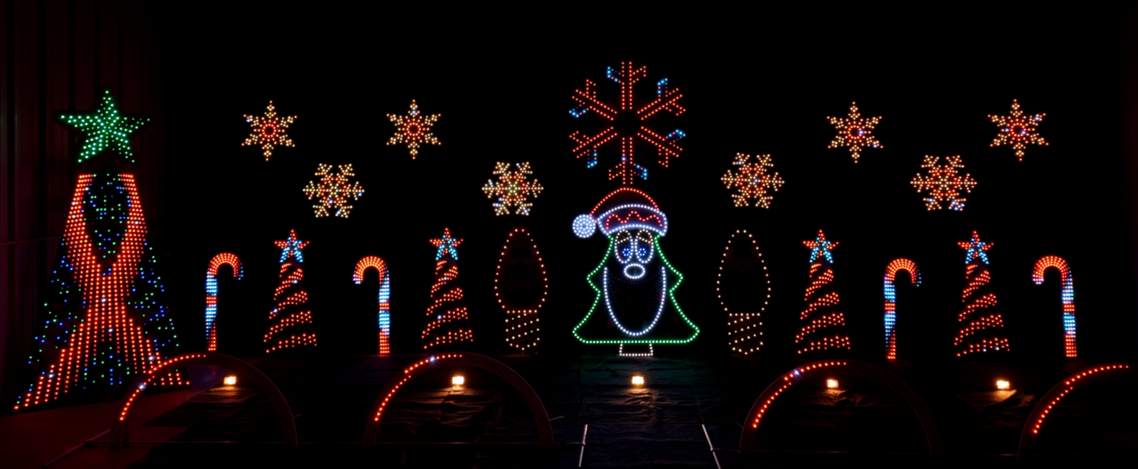Christmas Light Show Kit for House — Plug & Play Pixel Display Package ...