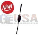 Black rectangular evo mag mount with blue accent and black cables for 12v rgb led pixels with magnetic mounting