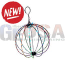 Black wire spherical rgb decor light ball with colorful led lights perfect for modern holiday displays