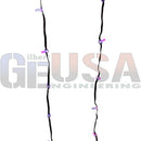 Purple evo mini pixels led string lights with black wiring high-density durable 12v waterproof pixels