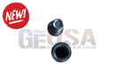 Black metal rivet with hexagonal head and threaded interior from ezmount 10 pack steel pixel mounts for any surface