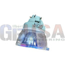 Light blue and clear glass osram sirius projector lamp with metallic base labeled orosa for phoenix ray max 380w replacement