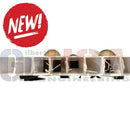 White plastic evo dome rgb automotive part with black internal components durable 12v ws2811 led pixel lights