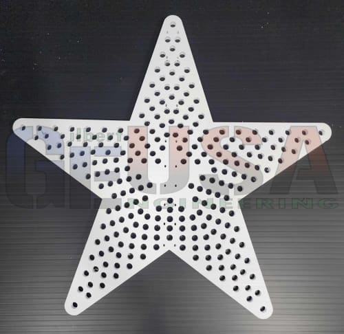 Exciting Star 24: Laser Cut RGB Pixel Design