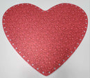 IMPRESSION Hearts - Medium - Outline Only / Red Sparkle /