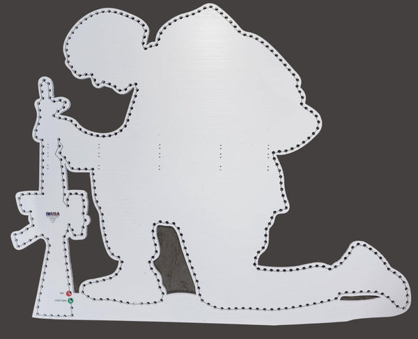 Kneeling Soldier - White / Right Facing / Wiring Diagram