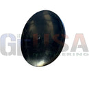 Black oval-shaped rubber component with smooth surface for cling mount 2.0 replacement rubber use