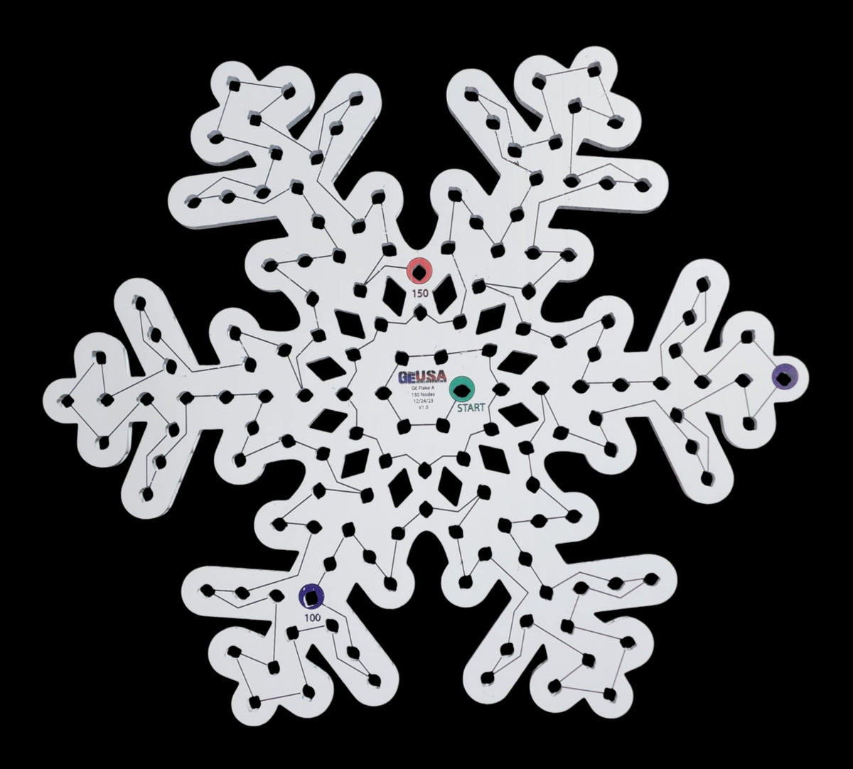 Exciting Flake A: 139 Node Coroflake for Mini Lights
