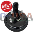 Black rubberized brake pedal assembly with metallic bolts for secure grip in the versatile cling mount 2.0 product