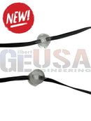 Clear plastic bulb holders with black wiring for durable evo 12mm pixels 12v ws2811 led pixels ip67 waterproof