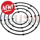 Black Sasquatch MegaTree Hoop Base Ring 2.0 with rectangular notches evenly spaced along the edges