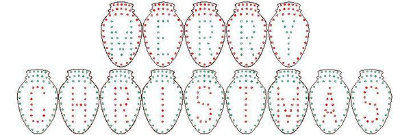 Alpha Bulbs (MERRY CHRISTMAS) - Gilbert Engineering USA