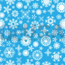 Blue impression matrix panels by gilbert engineering usa with white snowflake patterns perfect for blue mittens decor