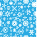 IMPRESSION Flake M - Blue with White Snowflakes - Pixel