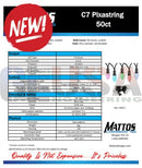 C7 pixastring 50ct led light string with colorful bulbs and black wire for festive lighting by mattos designs