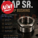 Stainless steel asap sr pole slip bushing with hexagonal shape threaded ends and machined finish slip bushing