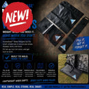 Black anchorease pvc water weights with triangular logo durable collapsible bags for securing props and displays