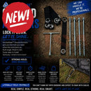 Anchorease ground anchors steel kit with heavy-duty stakes anti-rust coating and tool for quick outdoor setup