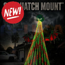 Green dragon-themed sasquatch mount watch holder with red and green led lights cascading downward