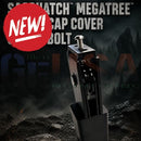 Black metal glock 19 gap cover bolt with silver screw on top from sasquatch megatree pulley cap cover star bolt