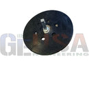 Black circular cling mount 2.0 replacement rubber component with metal center and multiple holes for grinding use