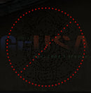 Red led light circle with diagonal line from hattitude quartet spinner singing by gilbert engineering usa