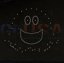 A smiling face made of white led lights in a circular pattern from hattitude quartet spinner singing by gilbert engineering usa