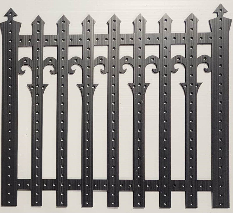 Gothic Fence Panel - Black / Wiring Diagram - No - Pixel