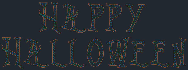 Halloween Font Alphabet - Gilbert Engineering USA