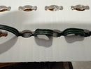 Dark green multi-strand twisted cable of matrix 4x8 mesh by gilbert engineering usa with laser cut precision
