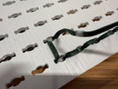 Green ribbed electrical cord with white plastic connectors for matrix 4x8 mesh by gilbert engineering usa laser cut design