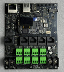 Black kulp k8 max-pb2i control board with green terminal blocks and display screen for drive ws281x led and kulp k16 use