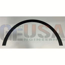 Black arched fender flare with evenly spaced perforations designed for gilbert engineering usa single mini lights installation