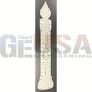 White candle shaped pegboard with evenly spaced holes by gilbert engineering usa laser cut for easy crafting