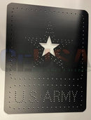 Black metal army sign plaque with white star and us perfect for gilbert engineering usa wiring diagram display