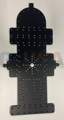Black metal fire hydrant pegboard with laser cut diamond hole by gilbert engineering usa