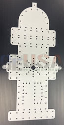 White fire hydrant pegboard with laser cut holes for mounting by gilbert engineering usa