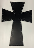 Coro Crosses - Slanted Cross - Single Row / Black - Pixel