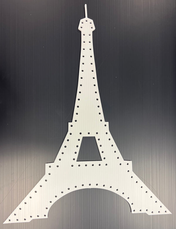 Eiffel Tower - White / Pixels - Pixel Props