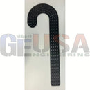 Black candy cane shaped pegboard with raised circular studs for nodes xlights and gilbert engineering model download