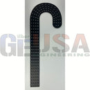 Black candy cane pegboard with raised studs perfect for gilbert engineering nodes xlights model download projects
