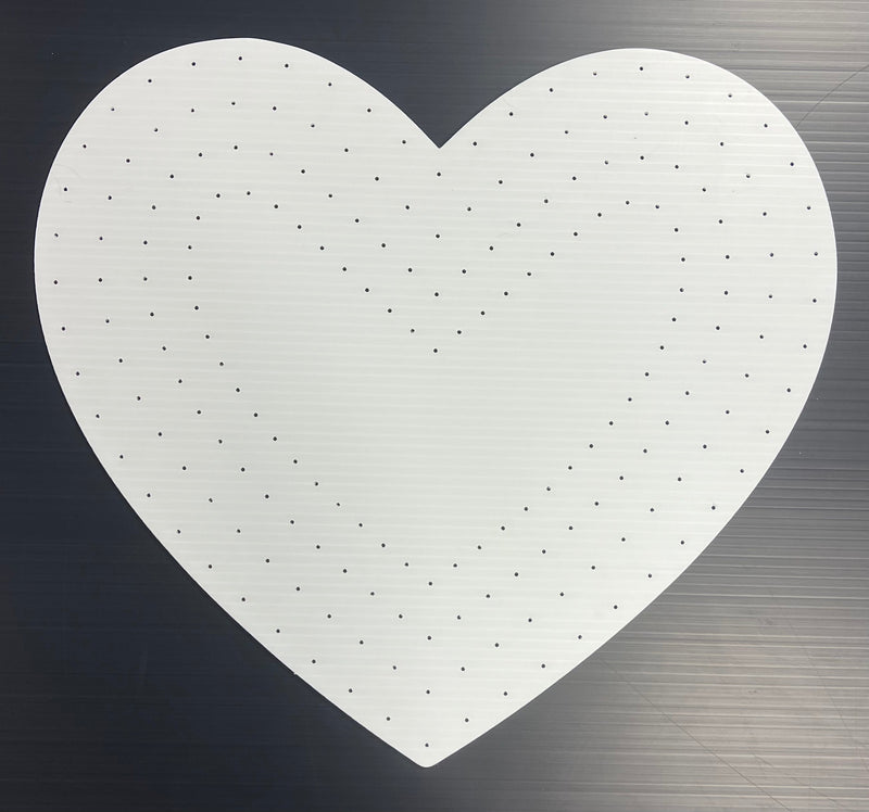 Hearts - White / Mini Lights / Medium - Filled - Pixel Props