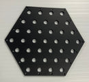 Hexagon Panel - Black / 6mm / Small - Pixel Props