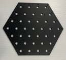 Hexagon Panel - Black / 6mm / Medium - Pixel Props