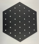 Hexagon Panel - Black / 6mm / Large - Pixel Props