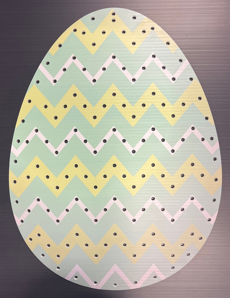 IMPRESSION Easter Eggs - Green Zig Zag / Pixels - Pixel