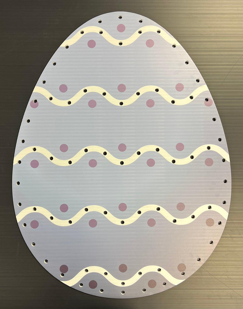 IMPRESSION Easter Eggs - Blue Wavy Zag / Pixels - Pixel